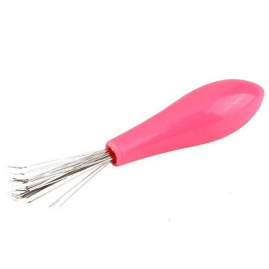 【FUN LIVE】 Comb Hair Brush Cleaner Plastic Handle Cleaning Brush Remover Embedded Beauty Tools Cleaning Products Cleaning Supplies