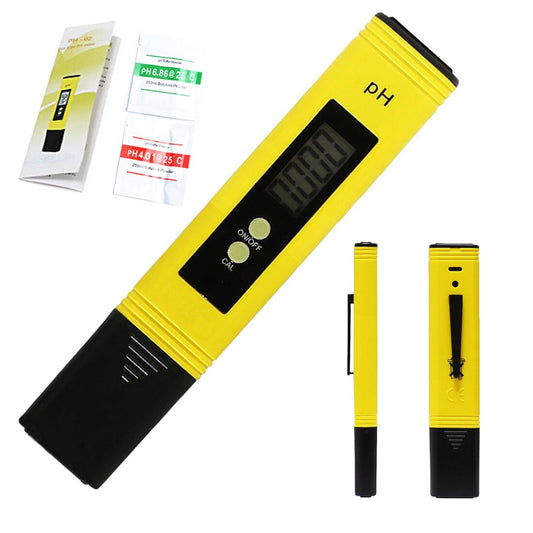 0.01 Digital PH Meter Tester for Water Quality Food Aquarium Pool Hydroponics Pocket Size PH Tester Large LCD Display