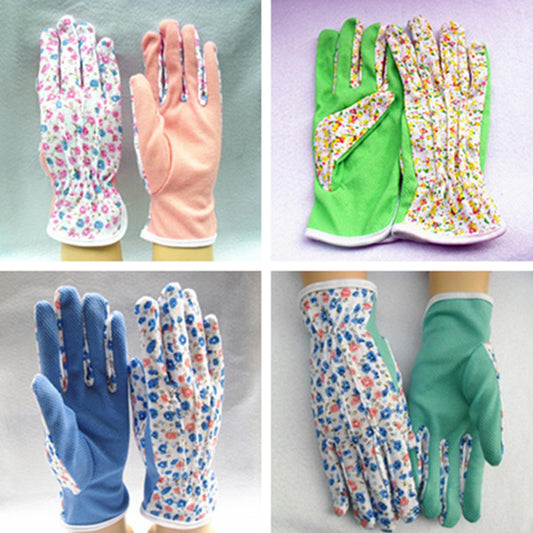 1 Pair Gardening Women Soft Jersey Garden Gloves One Size  Podazz