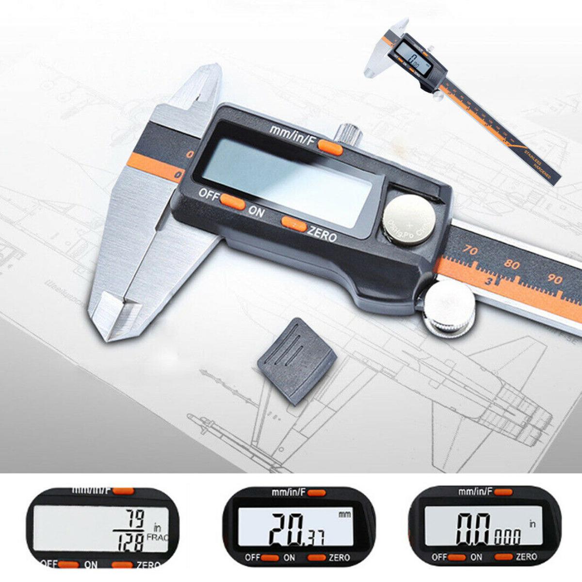 0-150mm Digital Caliper Stainless Steel LCD Display Vernier Caliper Micrometer Electronic Calipers Gauge Meter Measuring Tool