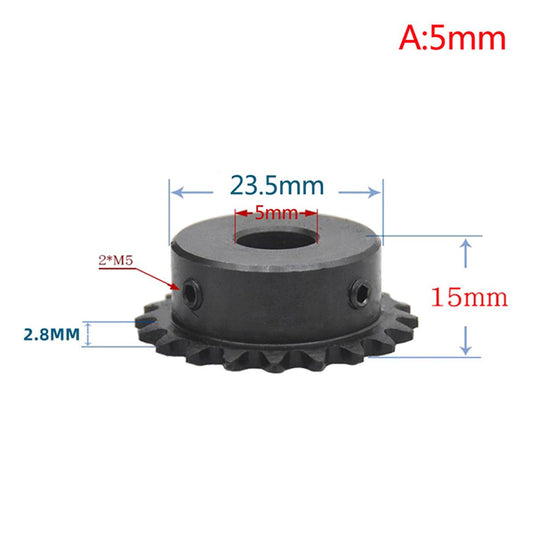 04C Chain Gear 10 Teeth Industrial Sprocket Wheel With Top Wire Bore 5/ 6/8/10MM SEVICH