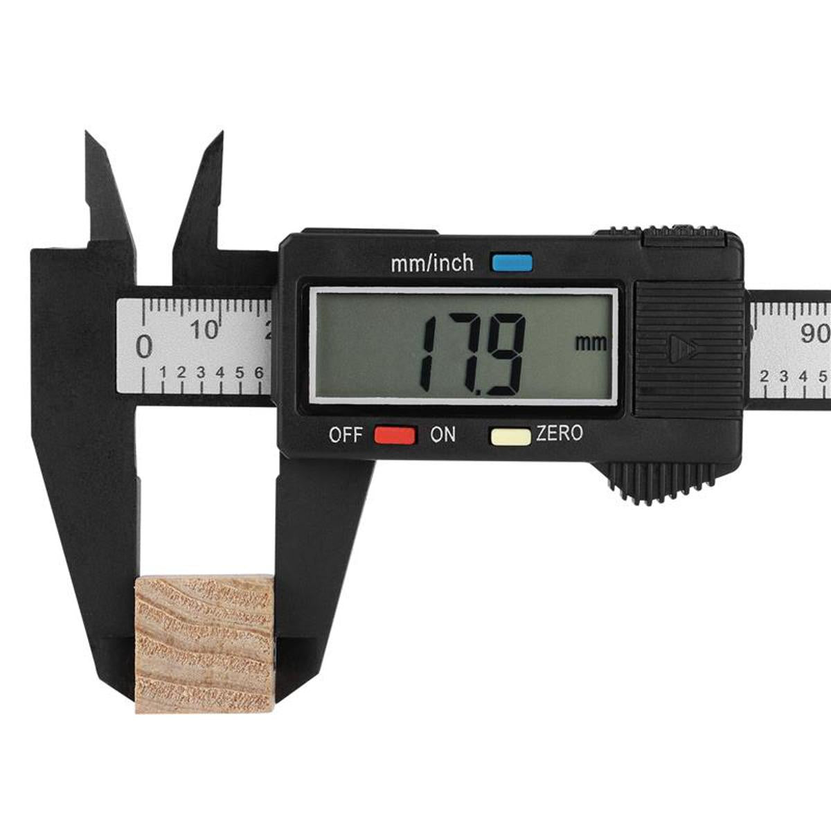 0-150mm LCD Digital Electronic Caon Fiber Vernier Caliper 6 inch Calliper Micrometer Digital Ruler Measuring Tool 150mm 0.1mm