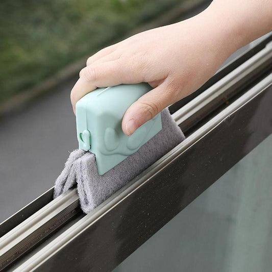 【FUN LIVE】 2022 Creative Window Groove Cleaning Cloth Window Cleaning Brush Windows Slot Cleaner Brush Clean Window Slot Clean Tool