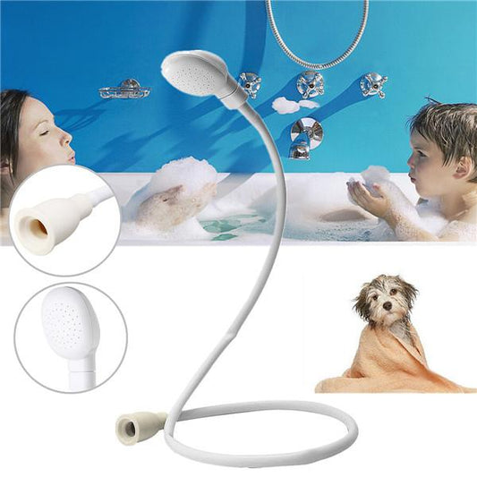 【Special Offer】1.2m Dog Shower Head Spray Drains Strainer Pet Bath Hose Sink Washing Hair Pet Hairdresser Shower