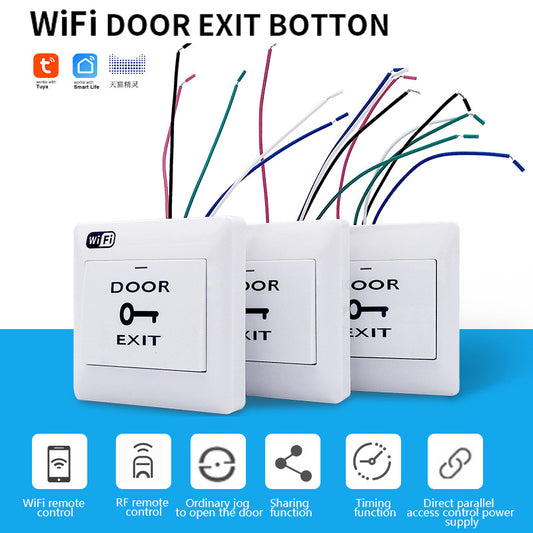 【ready stock】 WIFI Smart Door Access Control System Switch wireless remote control support Button Manual Switch