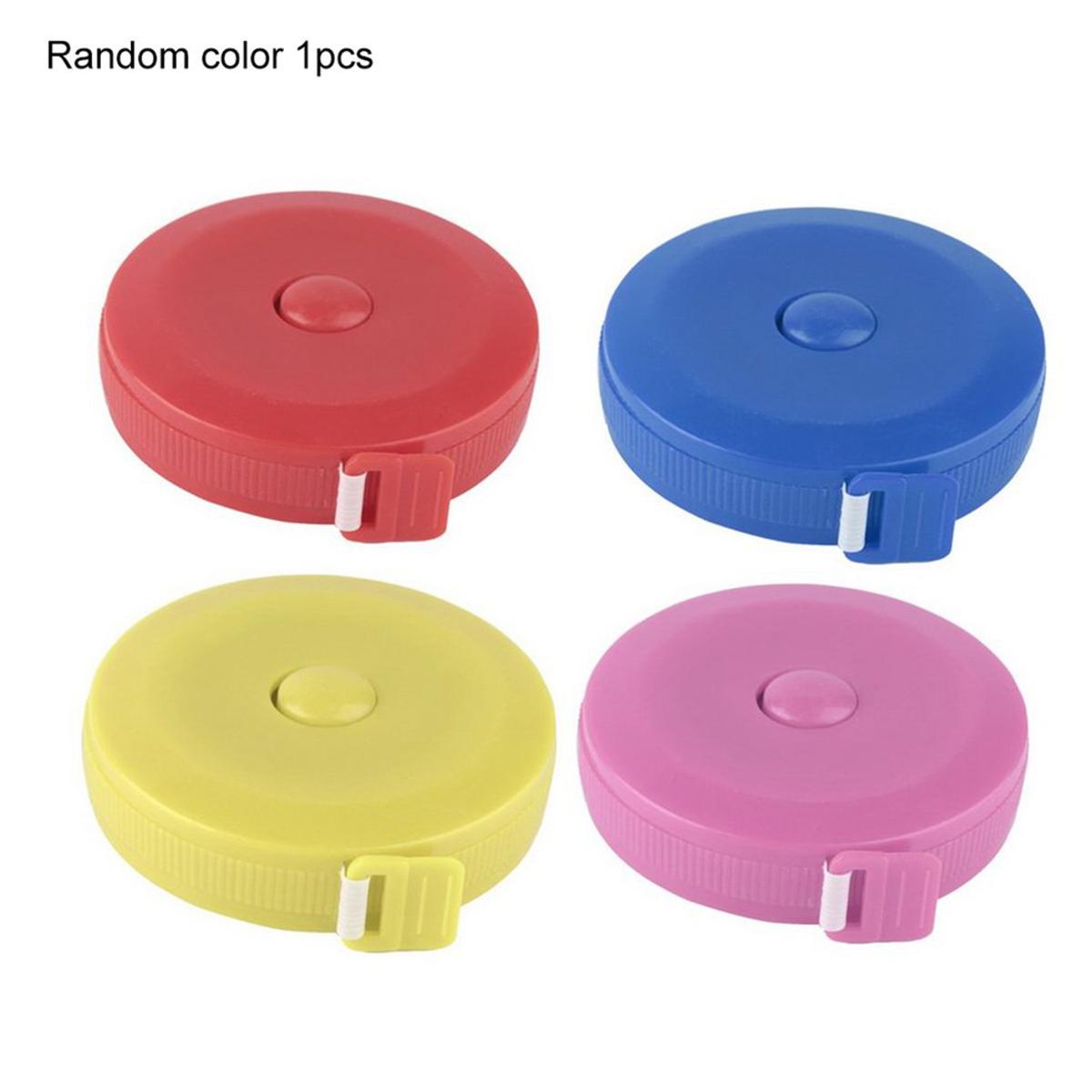 1 pcs Measuring Retract Tape Measure 45cun/1.5M Sewing Cloth Dieting Tailor - color random