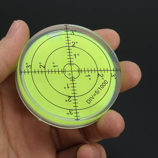 【Footprint】 High Precision Acrylic Level Horizontal Leveler Circular Bubble Level Spirit Level Round Bubble Level For Measuring Instrument