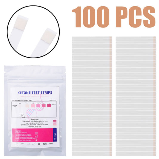 1 Set 100pcs Testing Urine Anti-vc Reagent Test Strips Ketone Urinalysis Home Ketosis Tests Analysis Fast Testing Paper