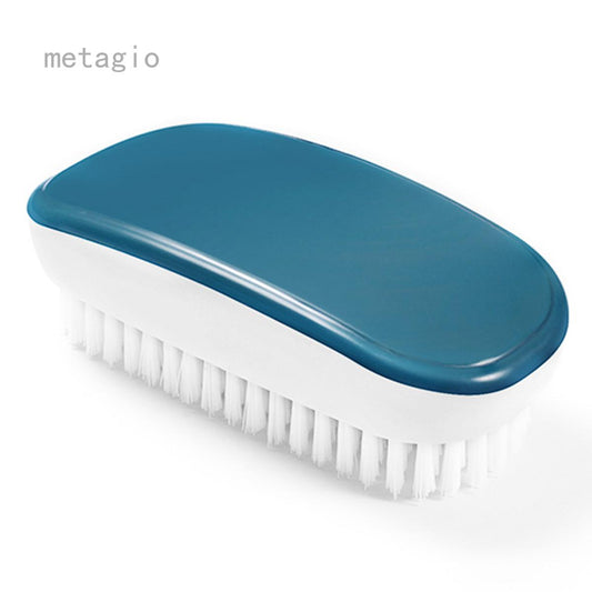 【FUN LIVE】 Metagio Durable Plastic Brush Laundry Brush Shell Clothes Shoes Floor Scrub Brush Soft Hair Cleaning Brush Bathroom Tools