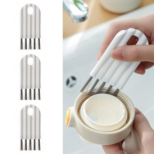 【Footprint】 New Multifunctional Flexible Gap Brush Cup Cover Groove Gap Brush Household Soft Bristles Cleaning Brush Cepillo De Limpieza