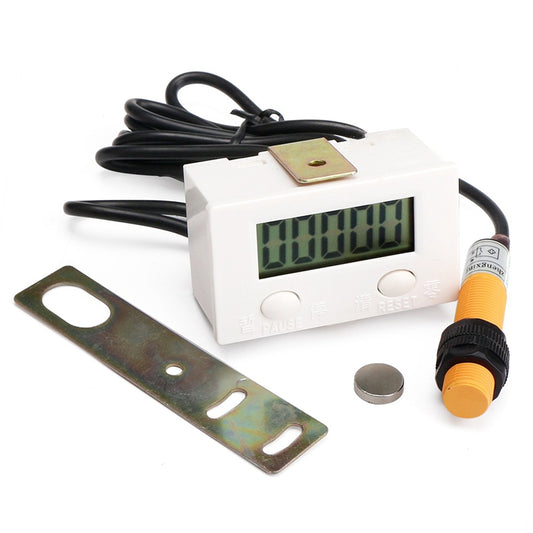 0-99999 LCD Digital Display Electronic Counter Punch Magnetic Induction Proximity Switch Reciprocating Rotary Counter