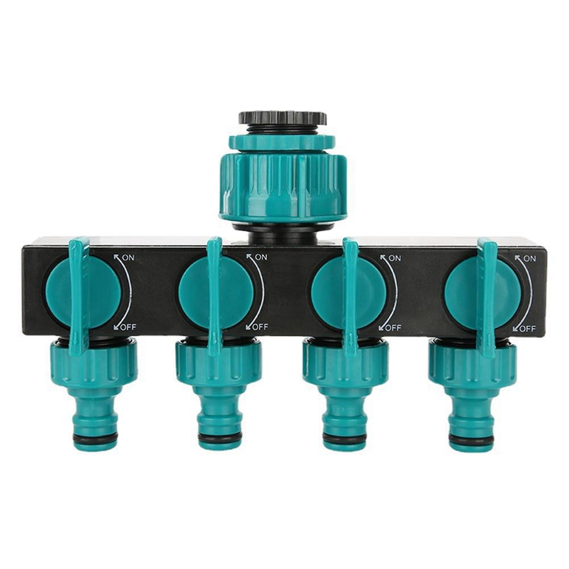 1 Piece 1 in and 4 Out Diverter 4 Way Water Diverter European Standard Threaded Garden Watering Connector