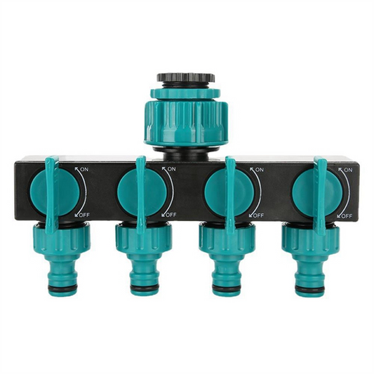 1 Piece 1 in and 4 Out Diverter 4 Way Water Diverter European Standard Threaded Garden Watering Connector