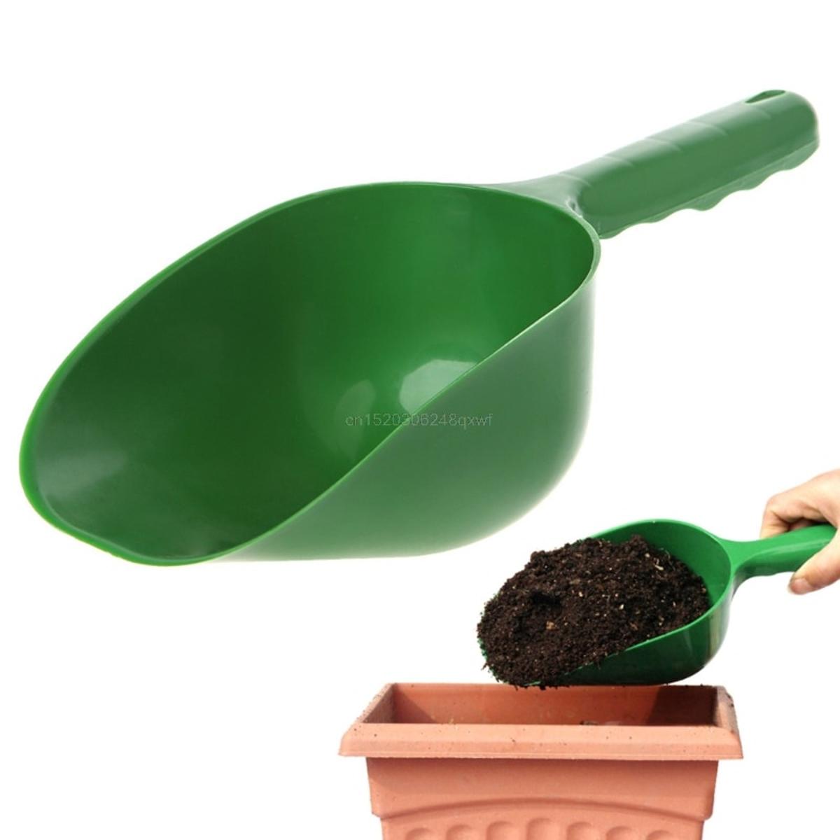 【HOT】 Garden Scoop Multi-Function Soil Plastic Shovel Spoons Digging Tool Cultivation