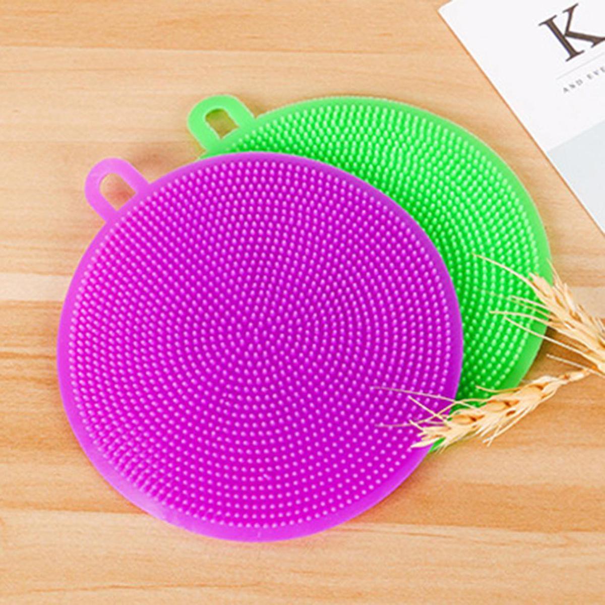 【HOT】 Multifunctional Cleaning Brush Silicone Dish Bowl Scouring Insulation Pad Rag Cleaning Brush Cleaner Kitchen Accessories