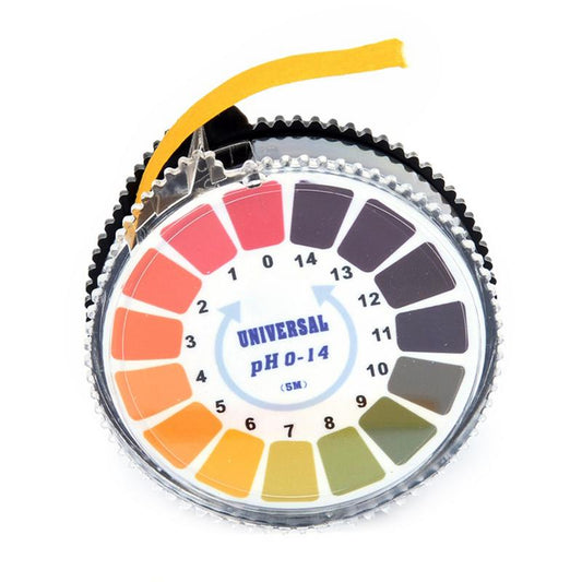 1 Roll Measure Tape Type PH Test Paper 5m 0-14 PH Alkaline Acid Indicator Paper Water Urine Saliva Litmus Testing