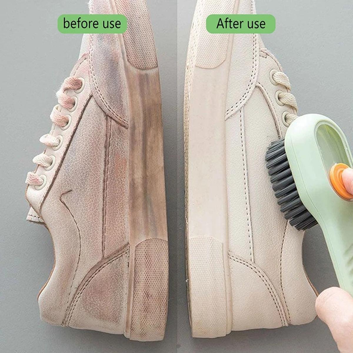 【HOT】 Shoe Brush Automatic Liquid Discharge Deep Cleaning Soft Bristles Household Laundry Cleaning Brush For Daily Use