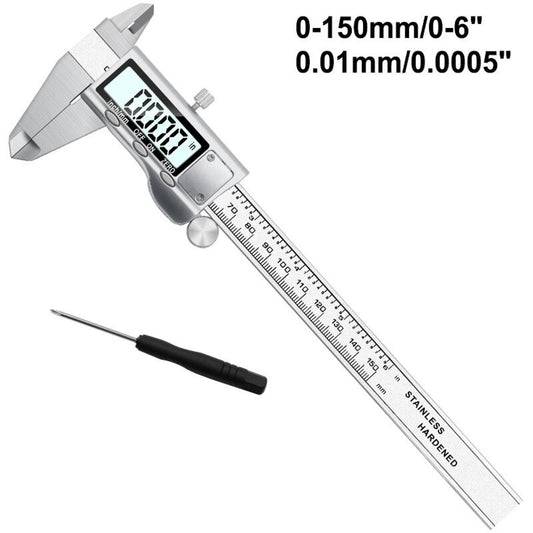 0-150mm Vernier Caliper Measuring Tool Stainless Steel Digital Caliper 6 Inch Measuring Instrument-Calipers