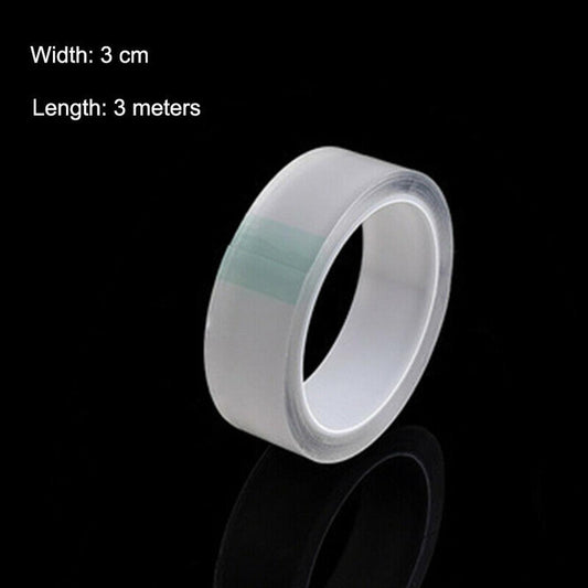 1 Roll Transparent Reusable Waterproof Adhesive Tapes Cleanable Kitchen Bathroom Supplies Tapes