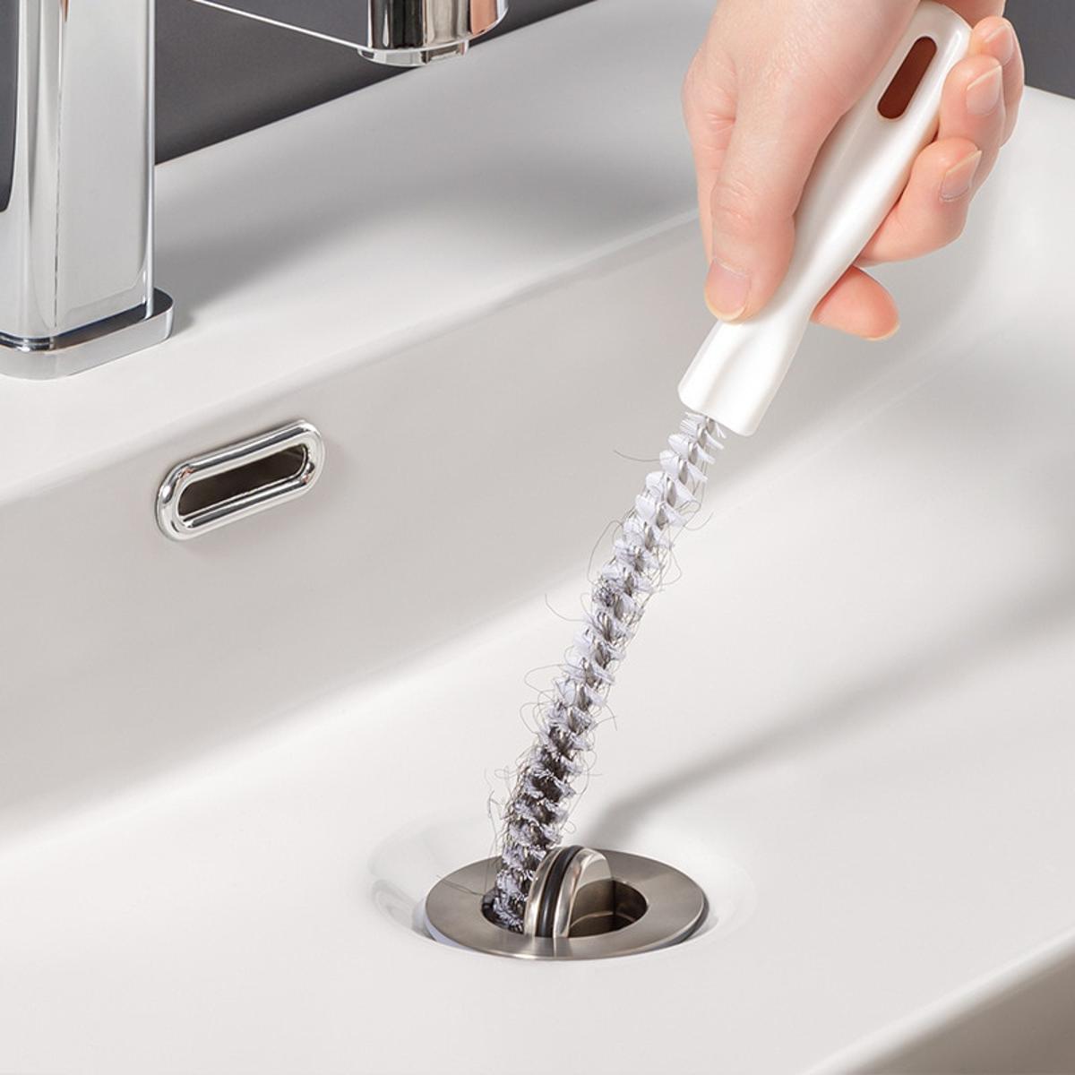 【FUN LIVE】 Kitchen Sink Cleaning Hook Cleaner Sticks Clog Remover Sewer Bendable Dredging Pipe Bathroom Hair Cleaning Sink Sewer Dredging