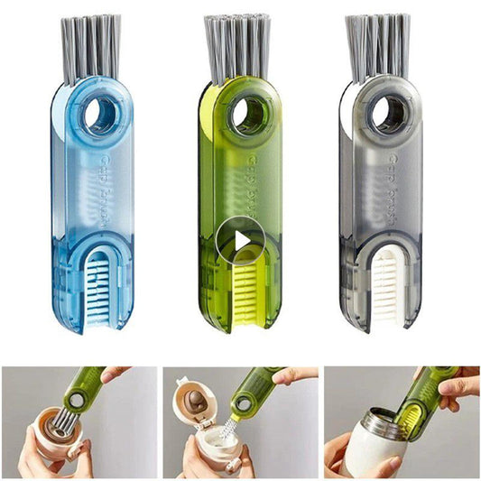 【HOT】 1PCS U-Shaped Cup Mouth Brush Creative Multifunctional Insulating Bottle Cleaning Rotatable Groove Gap Household Cleaning Tools