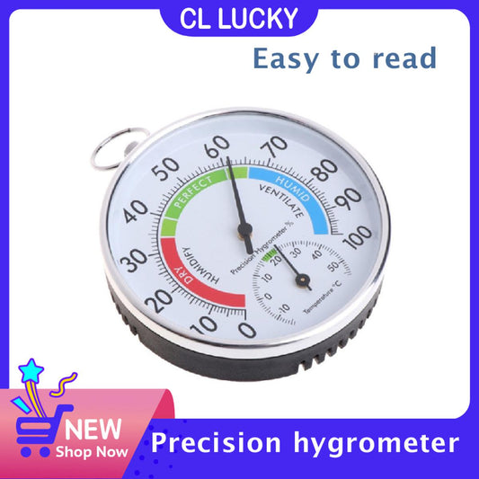 【Footprint】 Temperature And Humidity Analog Indicator Indoor And Outdoor Thermometer Andhygrometer L15, Hygrometer, Thermometer, Accurate Display, No Battery, Durable, Suitable For Any Environment, Compact, Easy To Carry