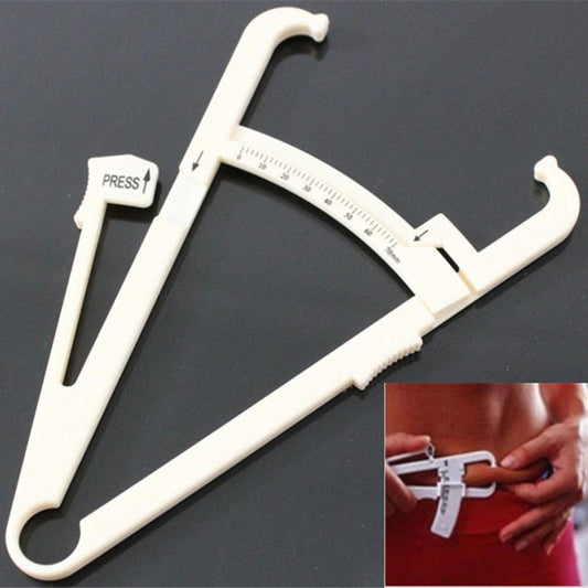 1 Pc Personal Body Fat Caliper Skin yzer Measure Keep Health Tester - white