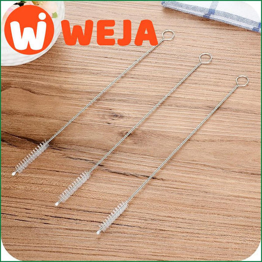 【WEJA】3Pcs Straw Tank Pipe Brush Bottle Suction Tube Glass Tube Spiral Soft Hair Straw Cleaning Brushes Tools