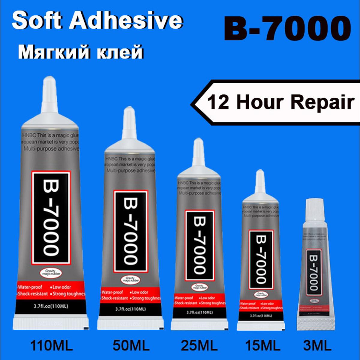 【HOT】 B7000 Glue 15ML 25ML 50ML 110ML Clear Contact Phone Repair Adhesive Universal Glass Plastic DIY B-7000 With Precision Applicator