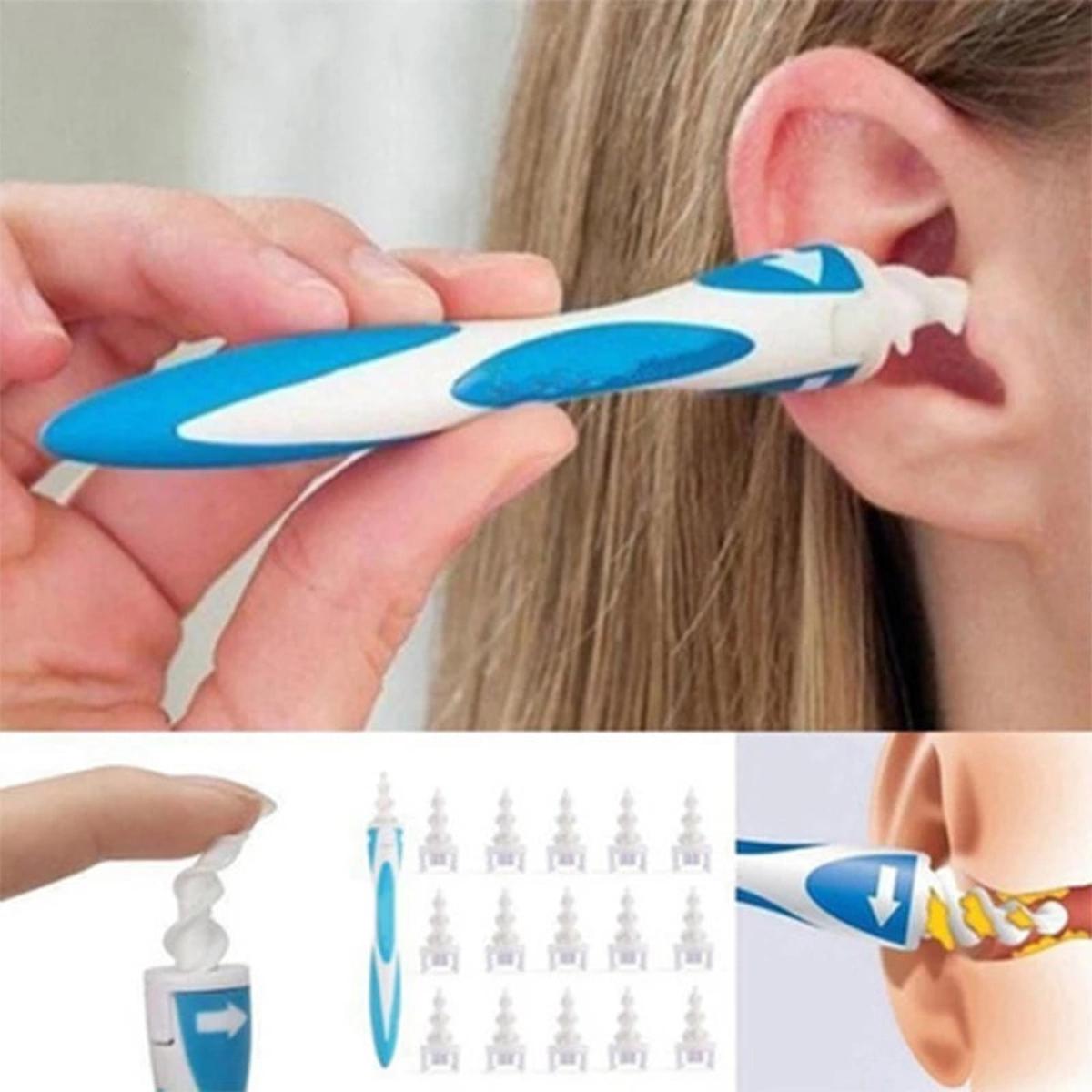 【HOT】 16Pcs Ear Cleaner Ear Wax Cleaning Kit Spiral Silicon Ear Cleaning Care Tools For Ear Beauty Health Ear Pick Earwax Removal Tool