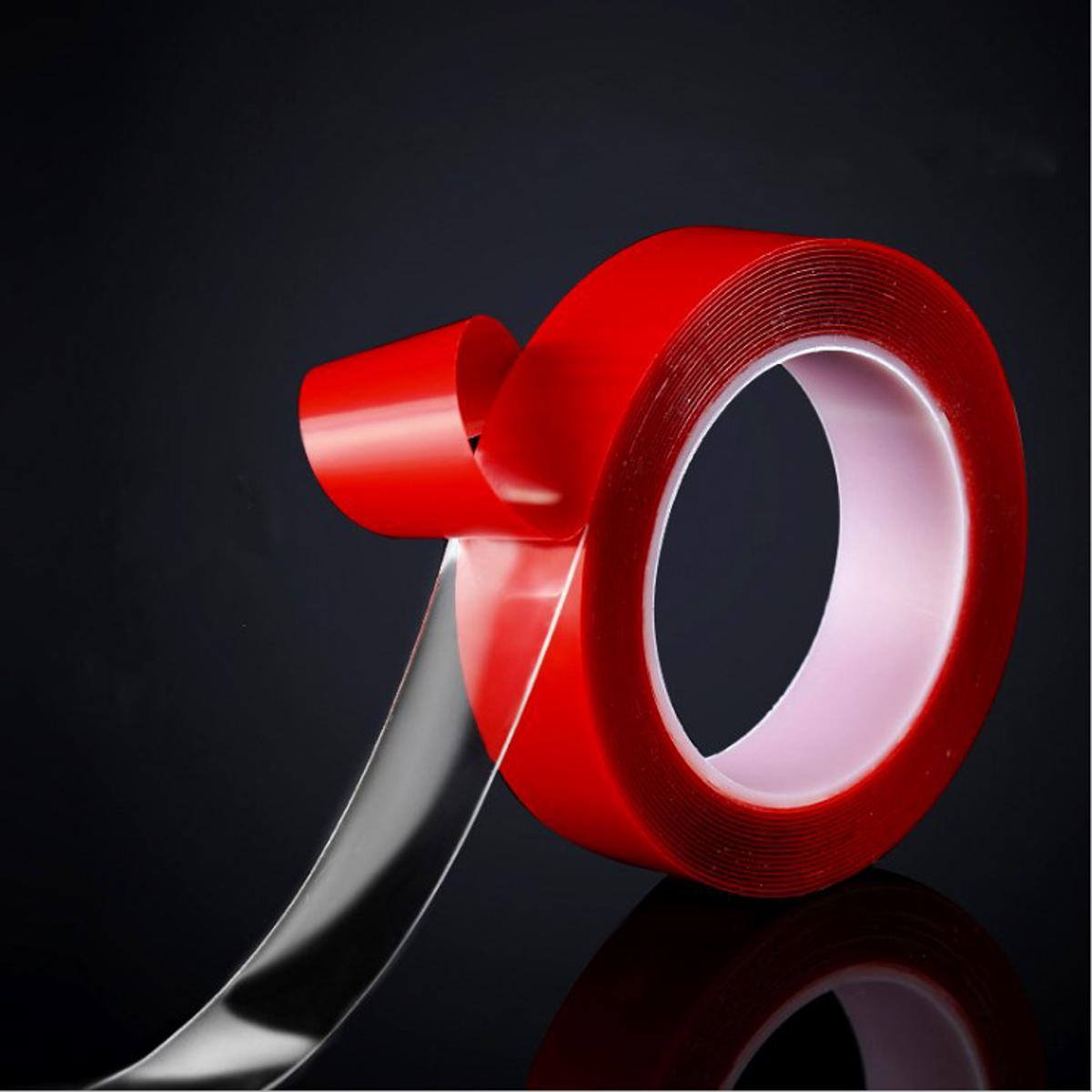 【HOT】 3/5/8/10/12/15/20/30/35Mm Double Sided Adhesive Tape Acrylic Transparent No Traces Sticker For LED Strip Car Fixed Tablet Fixed