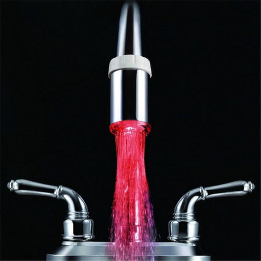 【Special Offer】No Battery Water Faucet 3 Color Glow LED Temperature Sensor Tap