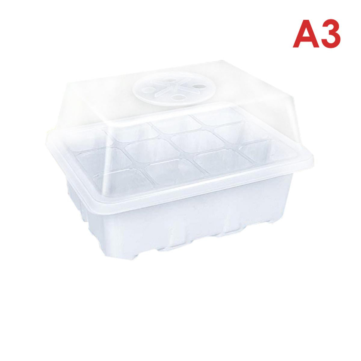 1 Pcs 12 Hole Seedling Trays Greenhouse Box Plant Flower Grow Propagation Box