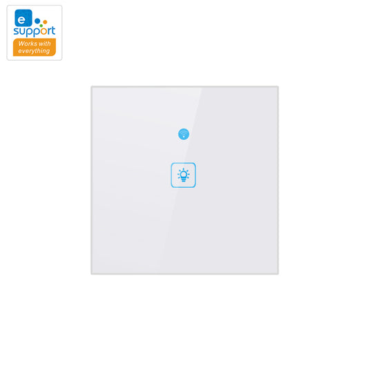 【ready stock】 EU WiFi Smart Switch 90-250V 86 Model eWeLink With RF Function Voice Control