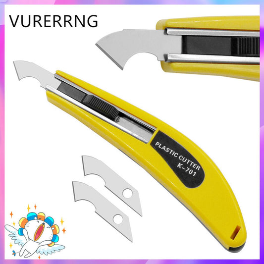 【Footprint】 Hook Cutter PVC Acrylic Board Plastic Plexiglass Hook Cutter Cutting Tool With 2 Replacement Blades