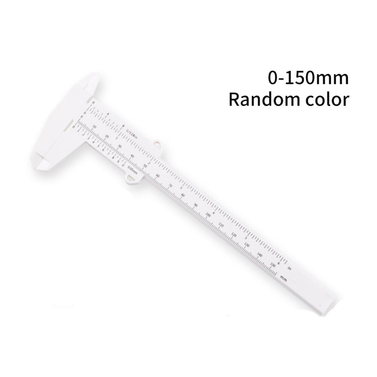 0-80mm Double Rule Scale Plastic Measuring Student Mini Tool Ruler Vernier Caliper 0-150mm Ruler Model Making Caliper Measuring