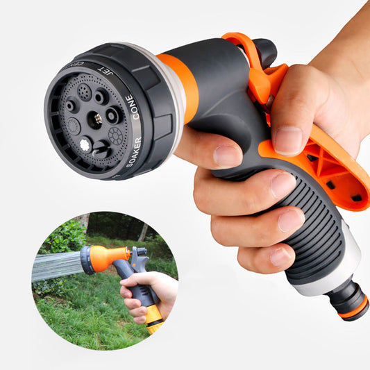 1 PC High Pressure Watering Gun 8 Modes Garden Spray Irrigation Watering Nozzle Plant Lawn Yard Watering Sprinkler Cleaning Eatop