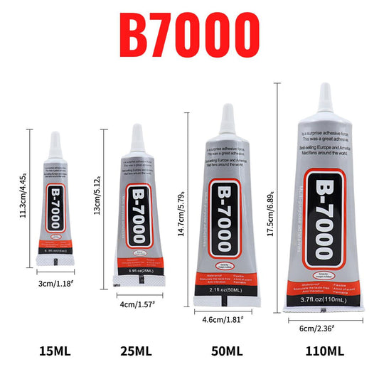 【HOT】 15ML 25ML 50ML 110ML B7000 Clear Contact Phone Repair Adhesive Universal Glass Plastic DIY Glue B-7000 With Precision Applicator