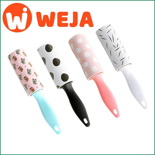 【WEJA】Lint Roller Reusable Washable Lint Roller Sticky Silicone Dust Wiper Pet Hair Remover Cleaning Brush Tools for Pet Cloth Cleaner