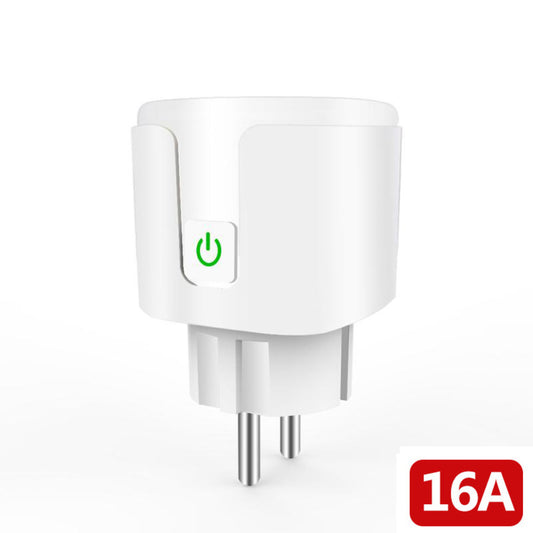 【High Quality】 16A WiFi Smart Plug Outlet Tuya Remote Control Home Appliances Works with Alexa Google Home No Power Monitor