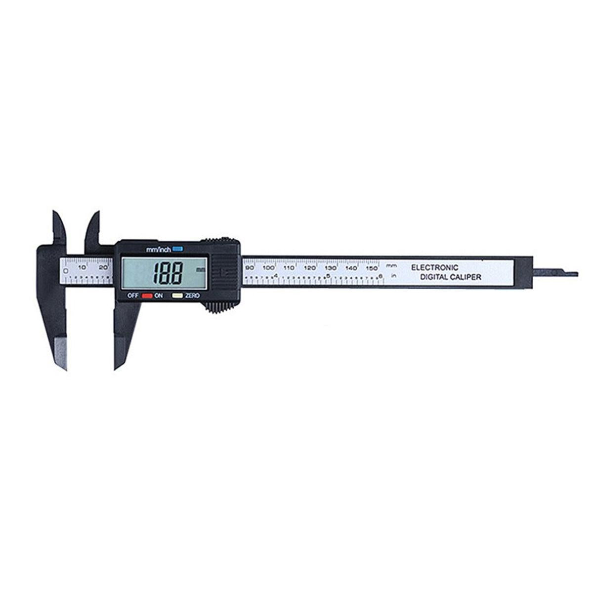 0-150MM Multi-function Electronic Digital Display Vernier Caliper LCD Screen All Plastic Digital Direct Reading Measuring Tools