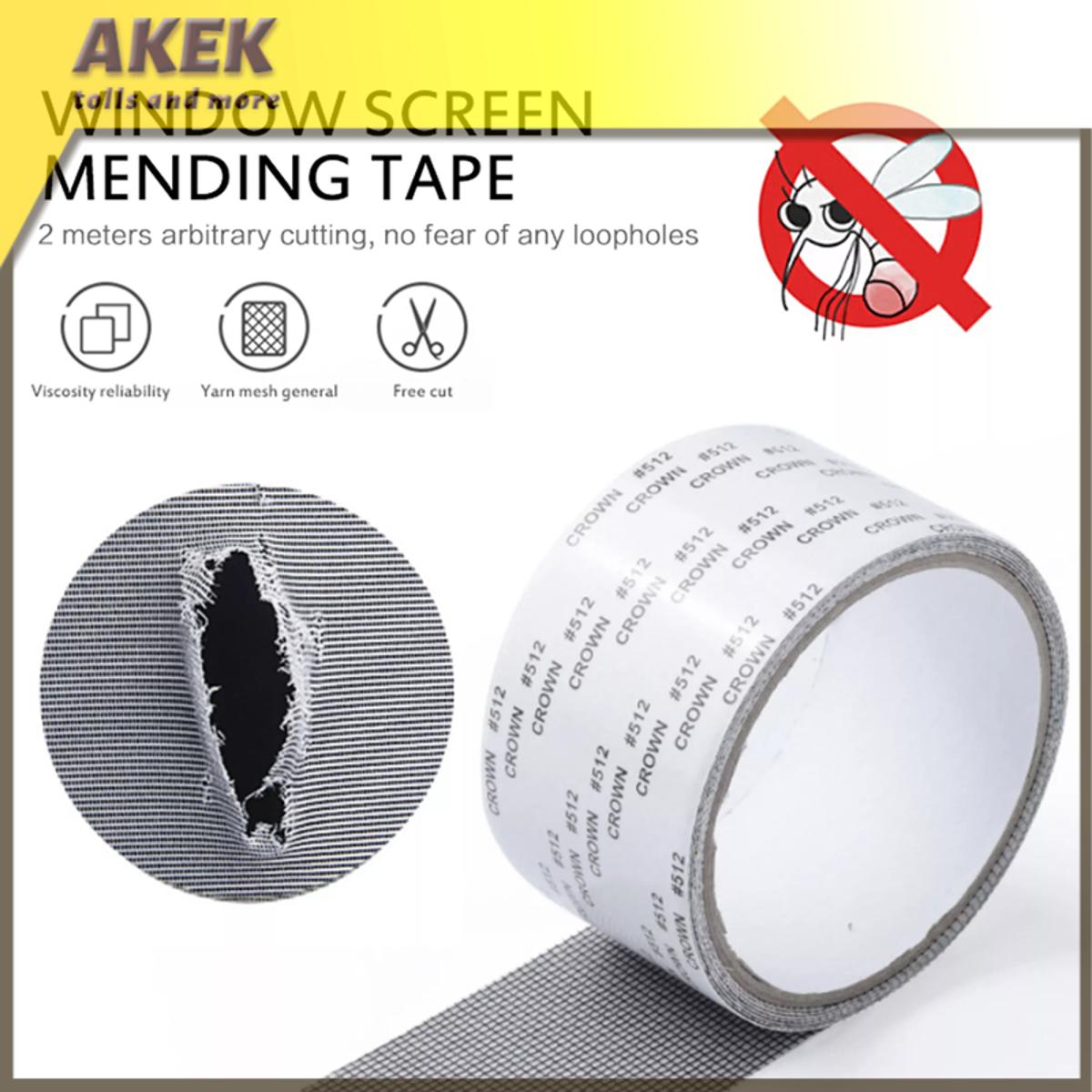 【Footprint】 Window Screen Repair Kit Door Window Patch Tape Strong Adhesive Long Lasting Fiberglass Repair Tape