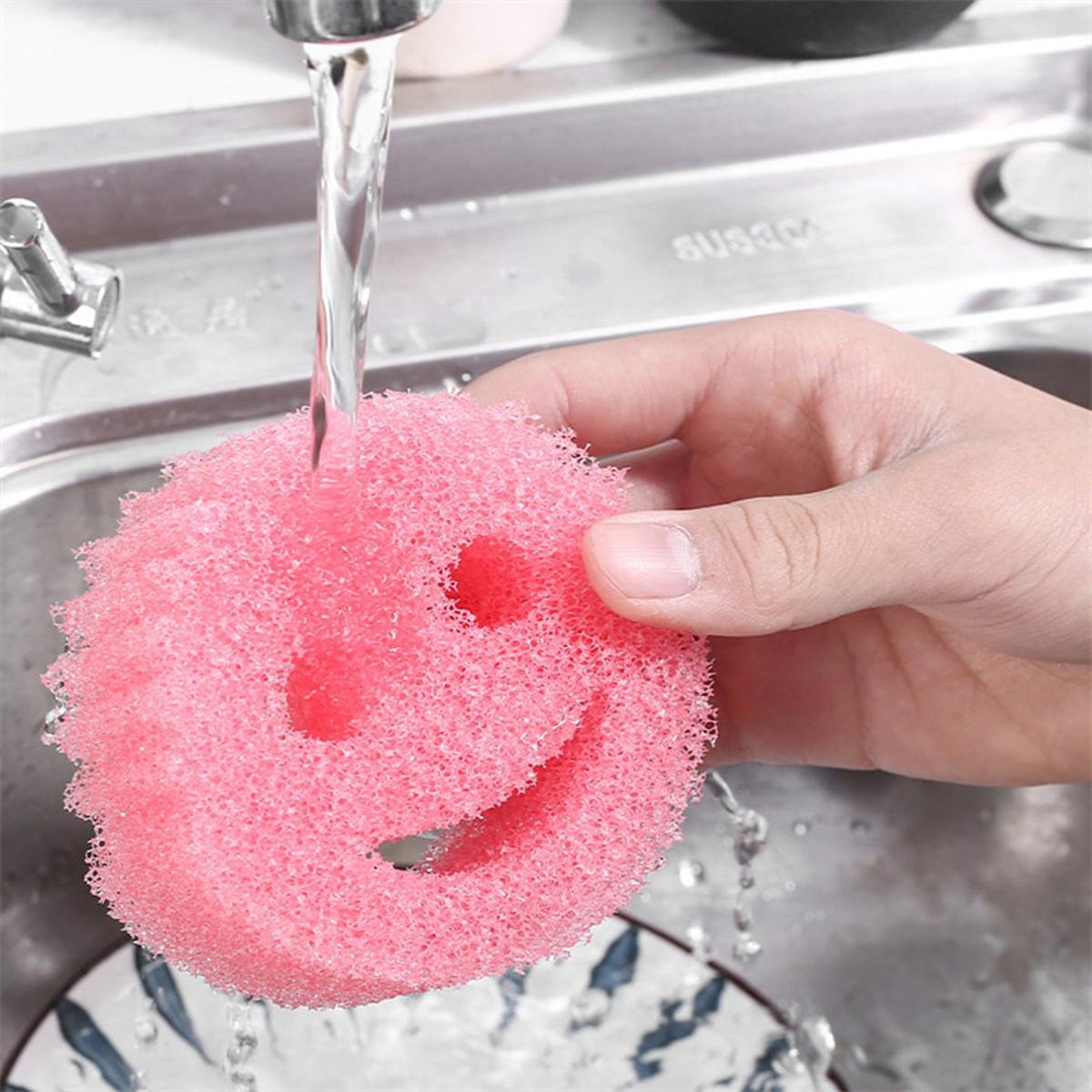 【HOT】 Creative Magic Dishwashing Sponge Magic Cleaning Wipe Strong Scouring Pad Miracle Sponge Household Kitchen Bathroom