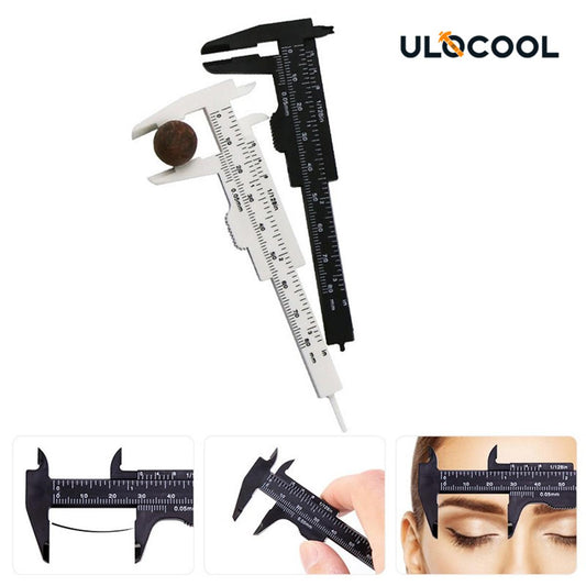 0-80mm Double Scale Plastic Mini Vernier Tool Caliper Digital Caliper Plastic Mini Vernier Caliper Gauge Micrometer