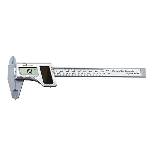 0-150MM Solar Power Electronic Digital Vernier Calipers Ruler Measuring Tools - Silver