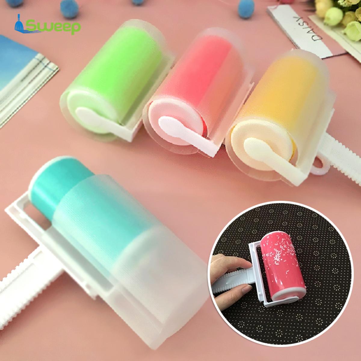 【HOT】 Sticky Lint Roller Reusable Washable Dust Removal Pet Hair Remover For Clothes Furniture Car Seat