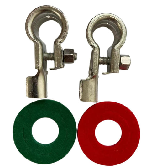 1 Pair Terminals Connectors Clamps Copper Terminal Kit with Corrosion Terminal Protectors 17mm