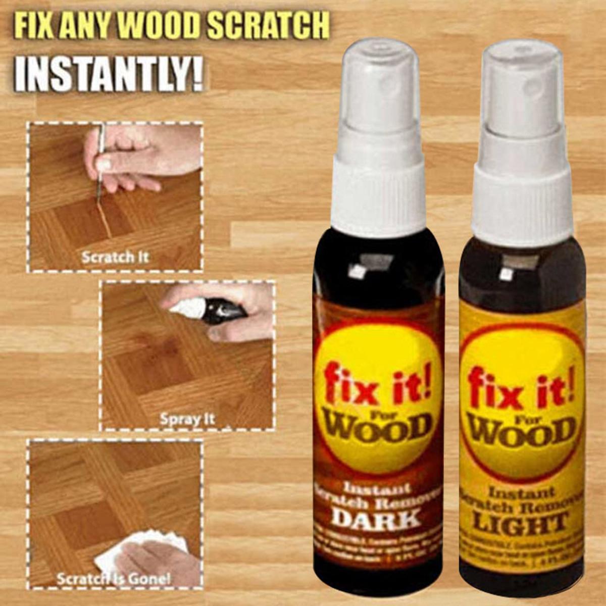 【HOT】 2 Pcs Instant Fix Wood Scratch Remover Repair Paint For Wooden Table Bed Floor