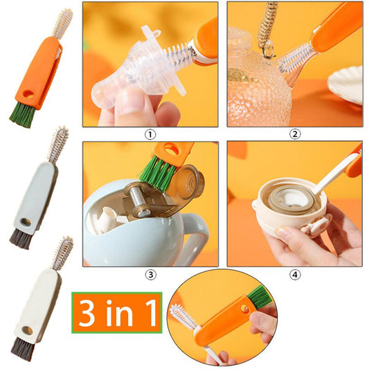 【HOT】 Cleaning Brushes Baby Milk Bottle Gap Cleaning Brush Set Kitchen Home Kitchen Gadgets Tools Drink Water Cups Gaps Cleaning Tools