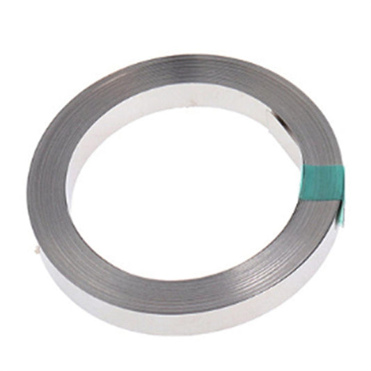 1 Roll 10 Meter Nickel-Plated Steel Strip Connecting Plate Steel Tape Nickel Strip Silver for Battery and Spot Welding, 15X0.15mm(WxT)